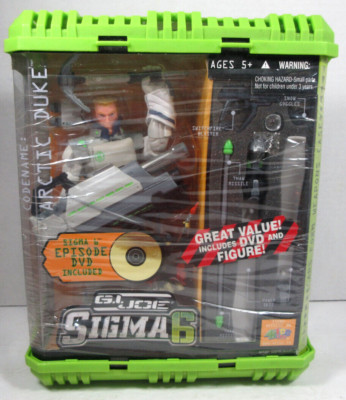 new old stock 2006 Hasbro GI Joe SIGMA 6 Arctic Duke figure, case