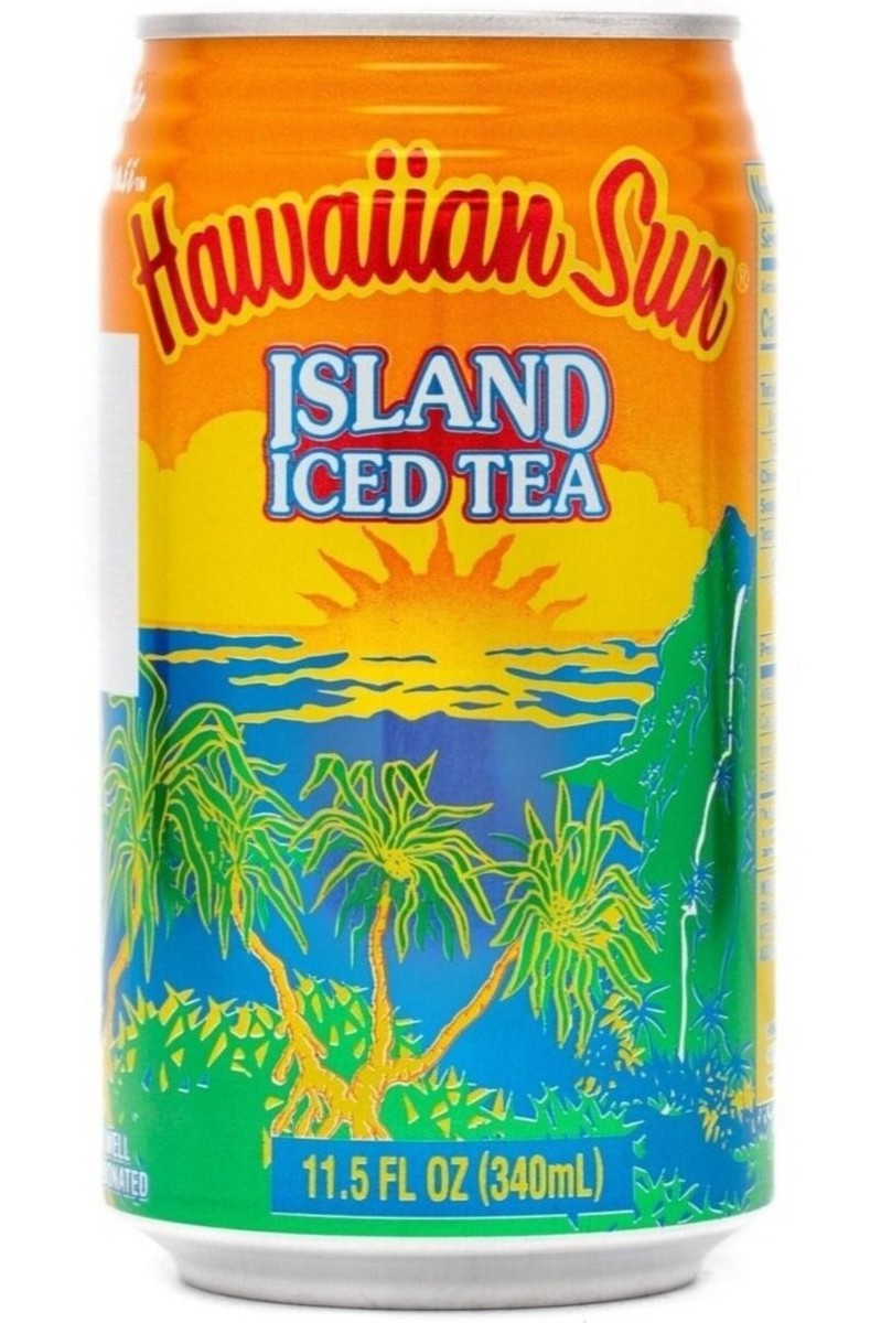 Hawaiian Sun Island Iced Tea Drink 11.5oz Can 6-Pack x2