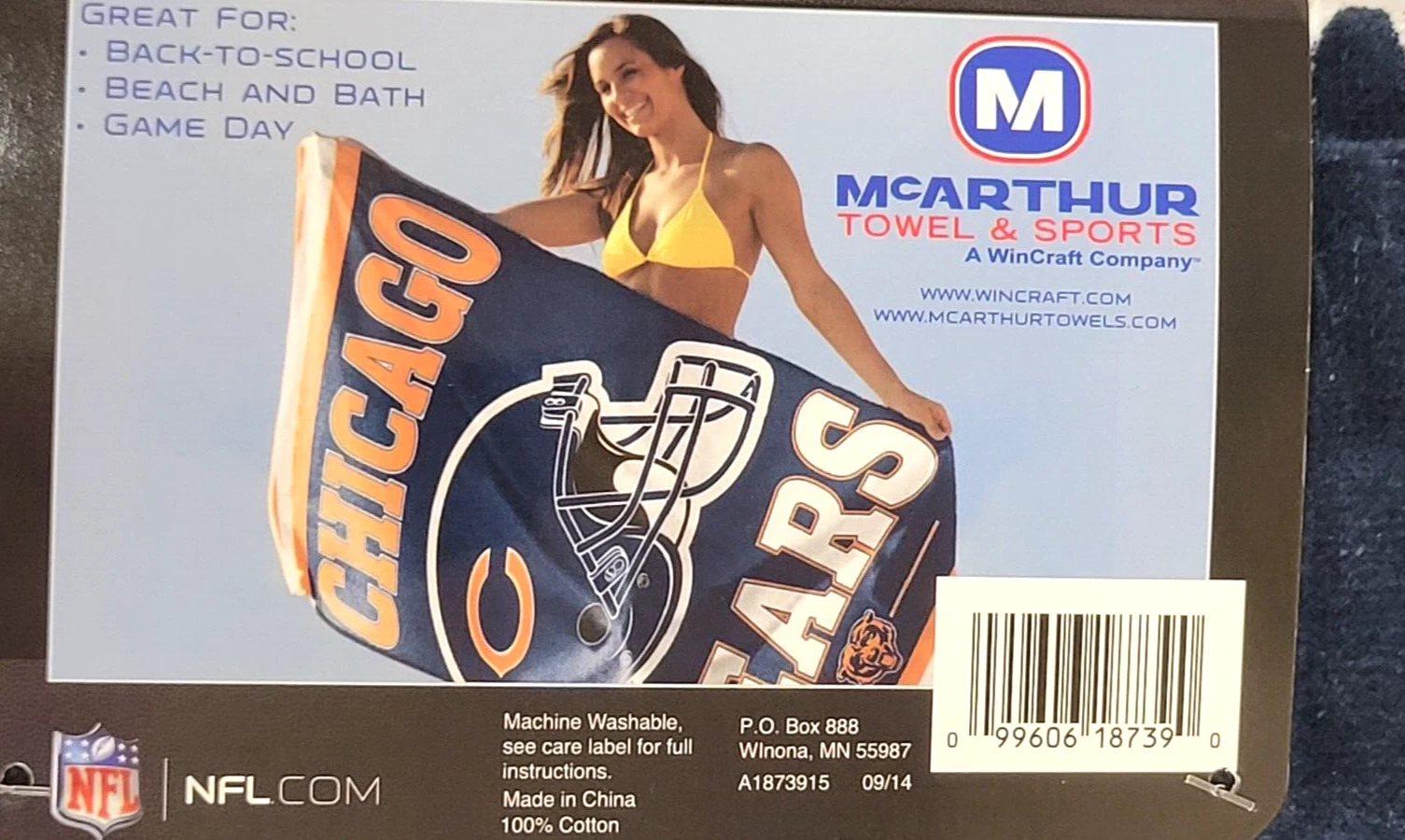 Chicago Bears Beach Towel