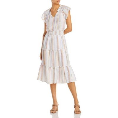 casa cabana Leni Striped Linen Dress In Skyride Multi size XL | eBay