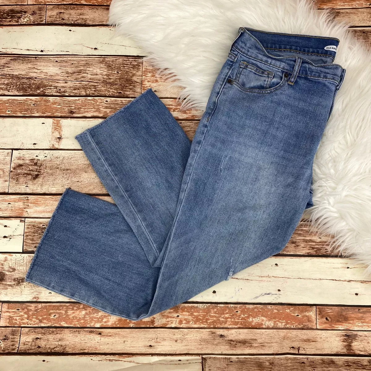 Old navy hotsell raw hem jeans