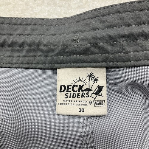 Pantaloncini corti grigi Vans Deck Siders uomo adolescente taglia 30 impermeabili - Foto 5 di 8
