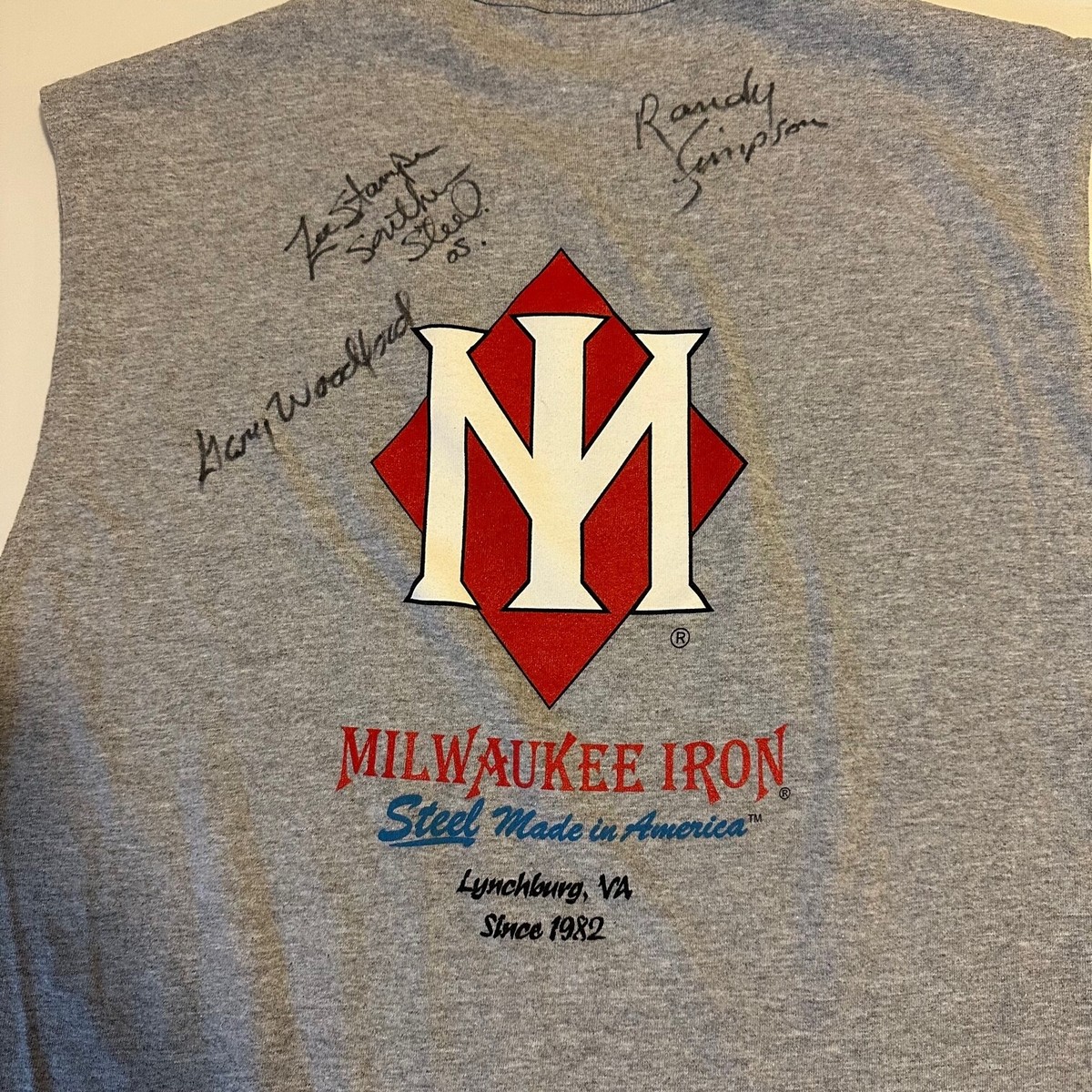 ★Harley Davidson★ No1 MKE SEOUL T-shirt Melange Gray HH151 Vintage Milwaukee Iron Autographed T Shirt Tee Southern