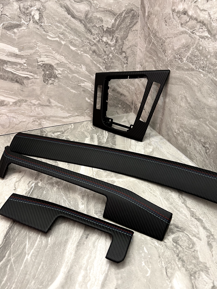  E46 ツーリング　内装トリムセット BMW E46 SEDAN TOURING Interior trim Set CARBON LEATHER M STITCHES