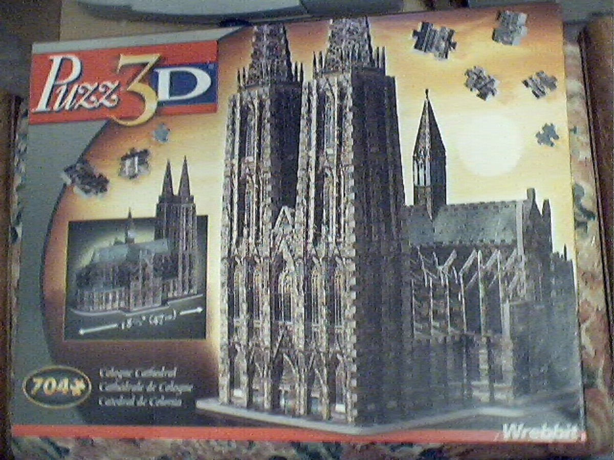 お宝　PUZZ-3D バイエルンの城 立体ジグソーパズル 1000 未開封 Wrebbit Puzz 3D Puzzle Foam - Cologne Cathedral - New Sealed