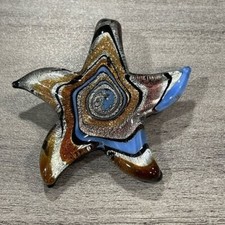 Pretty Glass Star Pendant Starfish OC19