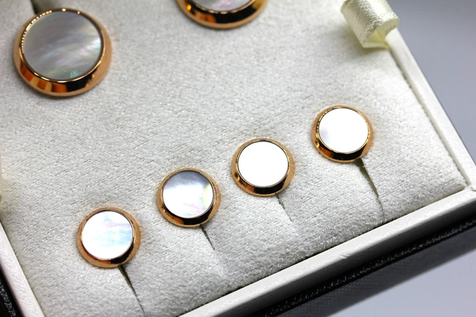 Montblanc Sartorial Set / Manschettenknöpfe und Smokingknöpfe / Id. 123784 / NEU - Bild 3 von 4