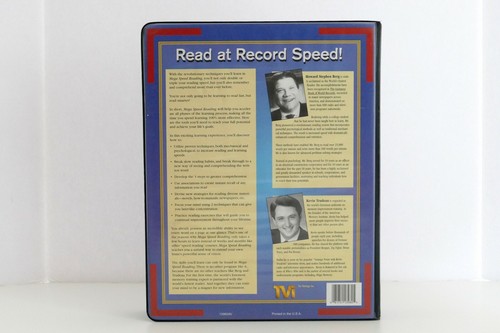 Mega Speed Reading - Howard Stephen Berg & Kevin Trudeau Audio Cassettes VHS DVD - Picture 10 of 10