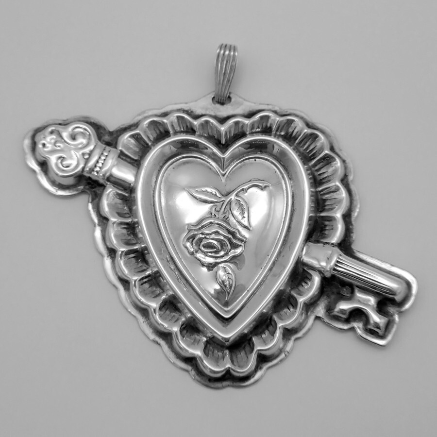 REED & BARTON社製 Key to My Heart 薔薇のハートと鍵 REED & BARTON Key to My Heart 薔薇のハートと鍵