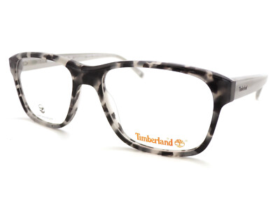 Timberland Brille Brillengestell Schwarz Grau Schildpatt Unisex 56mm Eyeglasses TB1591 020