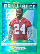 2013 Panini Prizm Brilliance GREEN #15 Darrelle Revis HOF Tampa Bay Buccaneers