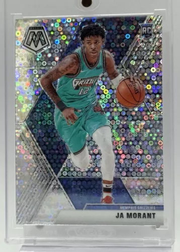 2019-20 Ja Morant Panini Mosaic Rookie Fast Break Silver Disco Prizm #219 RC SP