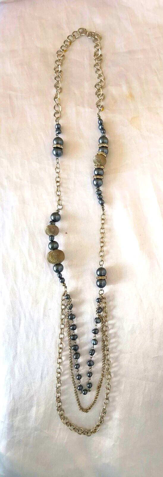 Women's Necklace Statement Multistrand Imitation … - image 13