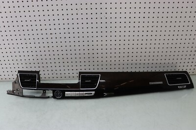 12 AUDI A8L A8 D4 DASH CENTER WOOD TRIM COVER PANEL W/ AIR VENT