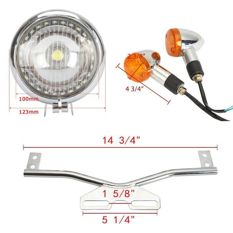 Barra antiniebla de luz de señal de giro de paso para Honda Goldwing 1800 1500 1200 1100 1000 Foto 3 de 4