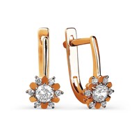 9ct Gold Dangle Drop Leverback Cz Earrings 9ct Gold Dangle Drop Leverback Cz Earrings