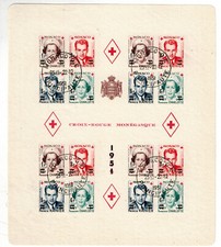 Monaco Bloc feuillet N° 4B oblitération 22 12 1951