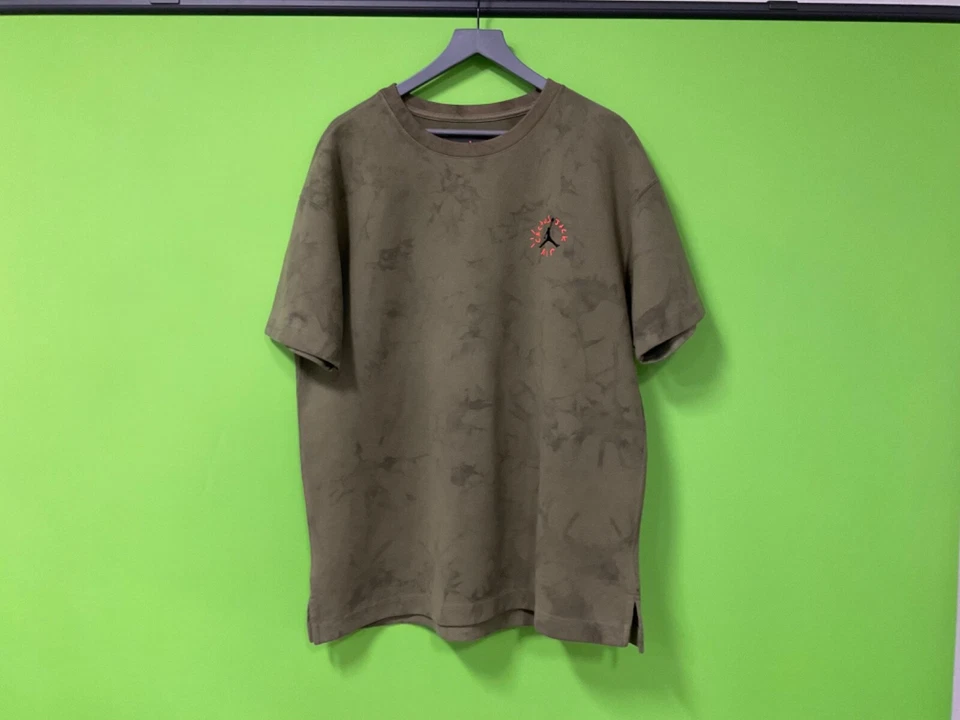 Camiseta Nike Air Jordan Cactus Jack Gruesa Algodón Gamuza Talla L CN3433-222 Foto 2 de 2