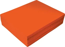 Orange EVA Foam Sheets, 30 Pack, 2Mm Thick, 9 X 12 Inch, Orange Color, for Arts