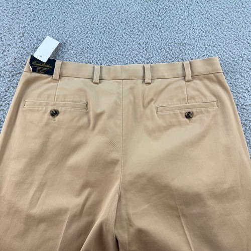 Brooks Brothers Khaki Pants Mens 36x30 Beige Advantage Chino Clark Wrinkle Free - Afbeelding 9 van 14
