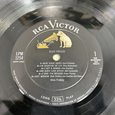ELVIS PRESLEY LP LPM-1254 SELF TITLED DEBUT ORIG LONG PLAY RARE | eBay