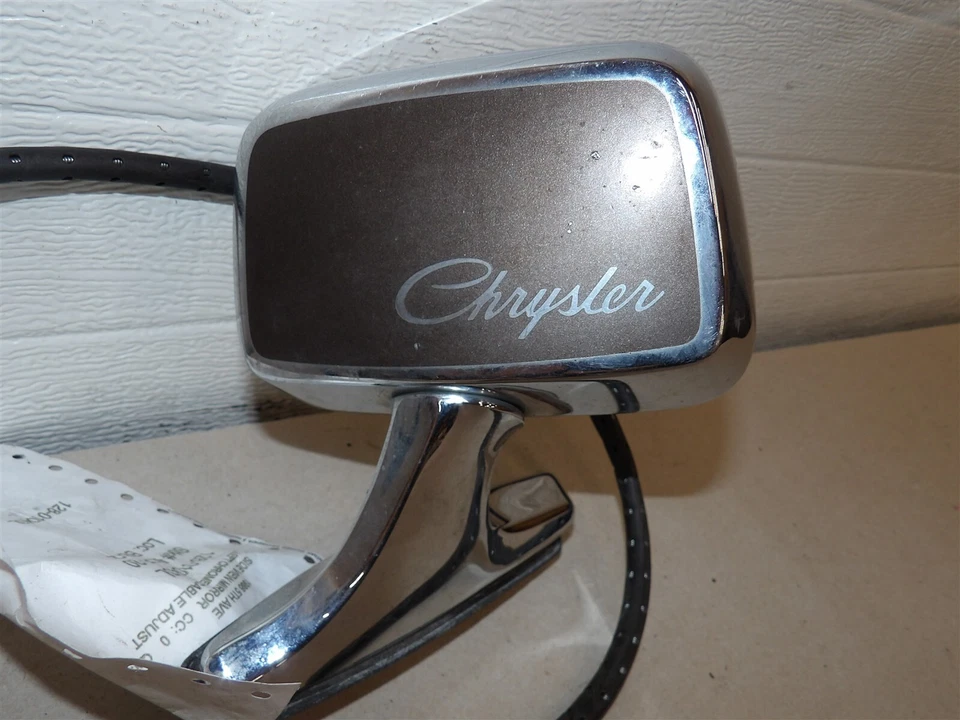 ESPEJO RETROVISOR PUERTA LADO CONDUCTOR LH CHRYSLER NEW YORKER TRACCIÓN TRASERA 1982-1987 CABLE OP'D GRANATE Foto 2 de 4