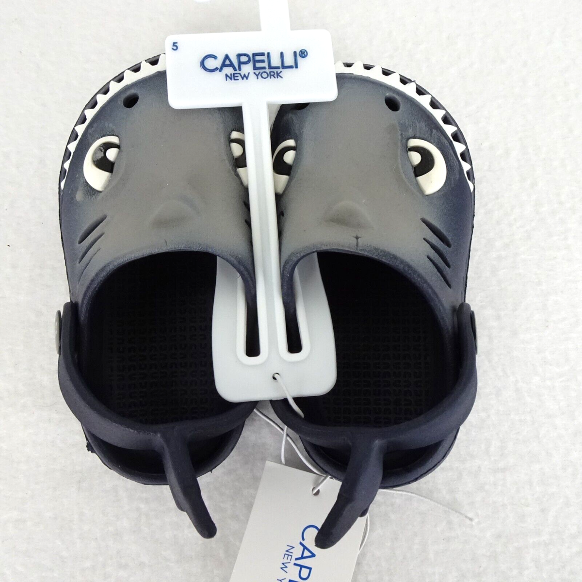 Kids Slip On Shoe Clog Size Boys Capelli Shark Muck Gray Monster