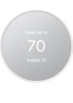 (2) Google Nest GA01334 Thermostats Smart Programmable Wifi 1/sealed 1/open