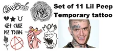 Lil PeepTemporary Tattoos Set / Face Tattoos/Halloween/Custome