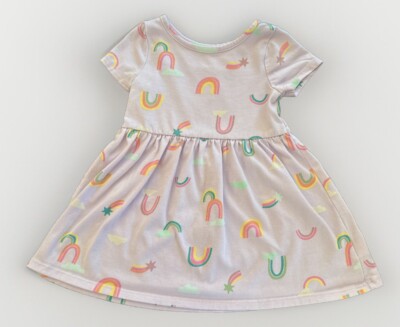 Cat Jack Size 2T T Shirt Dress Girls Rainbow And Shooting Star