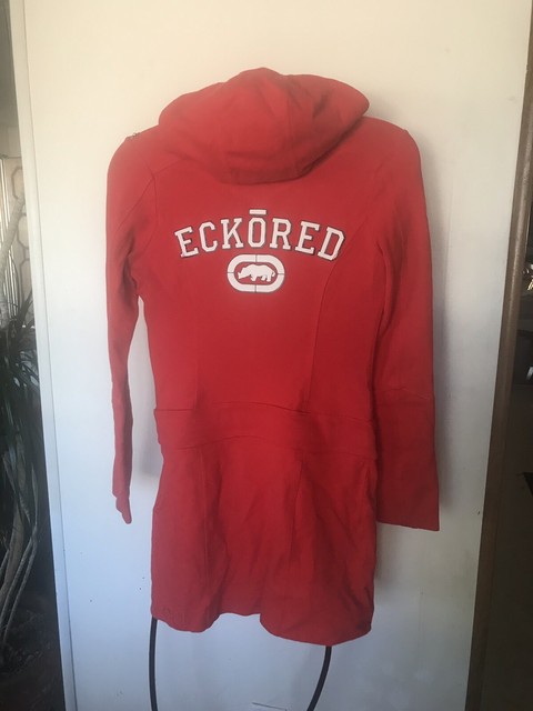 Women's ECKO RED Hooded Sweatshirt Dress Size S | eBay