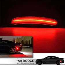 For 2015-2022 Dodge Charger Smoked Lens LED Rear Red Side Marker Lights Lamp 2PC