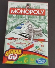 Monopoly Grab & Go Travel Size Family Board Game. Hasbro Gaming. New. 