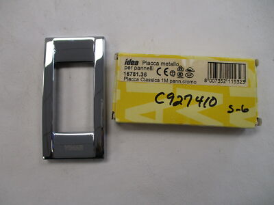 VIMAR IDEA 1 MODULE CLASSICA PLATE POLISHED CHROME 16781.36 MARINE BOAT