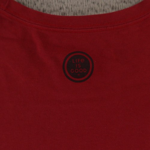 Life is Good Shirt Mens 2XL Red Dog I'll Be Watching You Eat 100% Cotton - Picture 7 of 11