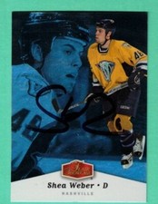 (1) SHEA WEBER  NASHVILLE PREDATORS  HOCKEY SIGNED CARD (H2142)