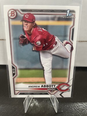 2021 Bowman Draft Andrew Abbott 1st Bowman Cincinnati Reds #BD-8 