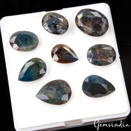 Certified Natural Blue Sapphire Untreated Mix Cut 14-18mm Gemstones~84.00 Cts - Picture 4 of 6