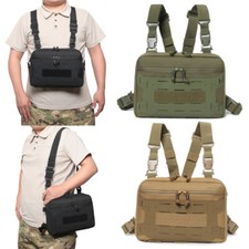 Tactical Chest Pack EDC Chest Bag Adjustable Strap Utility Molle Chest Rig Pouch