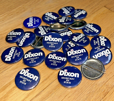 1976 Illinois ALAN DIXON for Secretary of State 25 Buttons U.S. SENATOR