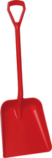 Vikan Shovel Large Lightweight Strong Plastic Rust Proof Food Snow Manure Red