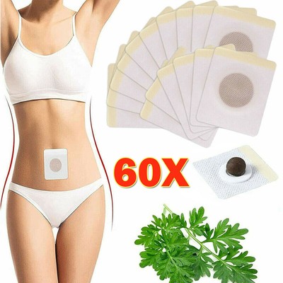 60Pcs Slim Patch Weight Loss Slimming Diets Pads Detox Burn Fat Adhesive