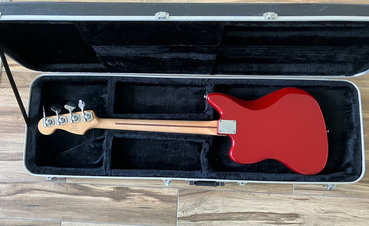 Fender Squier Jaguar Bass, Cherry Red, Excellent Condition eBay