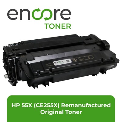 Encore MICR Toner for HP 55X (CE255X)  to HP Enterprise 521 525 P 3015 