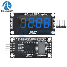 TM1637 0.36" inch 7-Segment 4-digit LED Display Clock Blue LED Tube Module Board