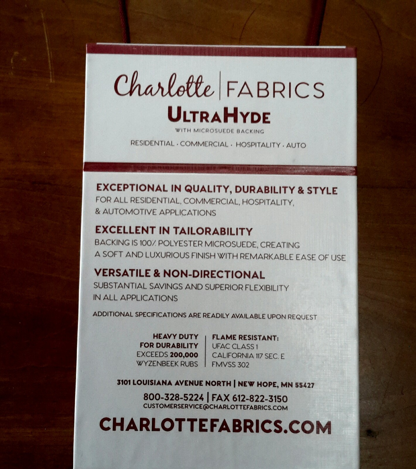 CHARLOTTE Fabric Sample Book_ULTRAHYDE faux leather_solids_50pc Craft