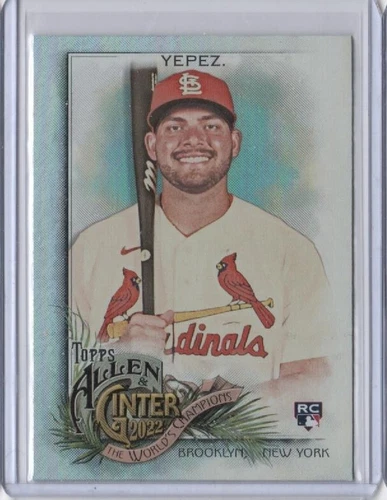 2022 Topps Allen & Ginter JUAN YEPEZ RC Rookie Hot Box Silver Foil Card #238