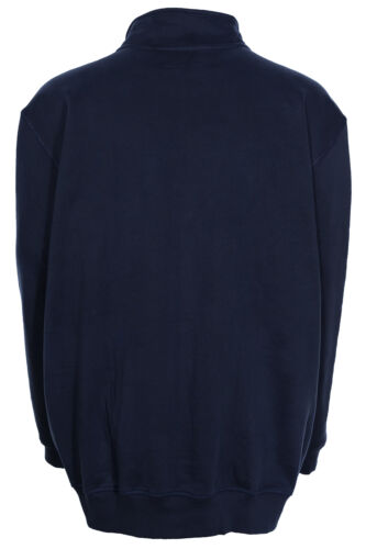 Kitaro Sweatjacke Sweatshirt Herren Basic Stehkragen Plusgröße Blau Grau Schwarz - Bild 12 von 13