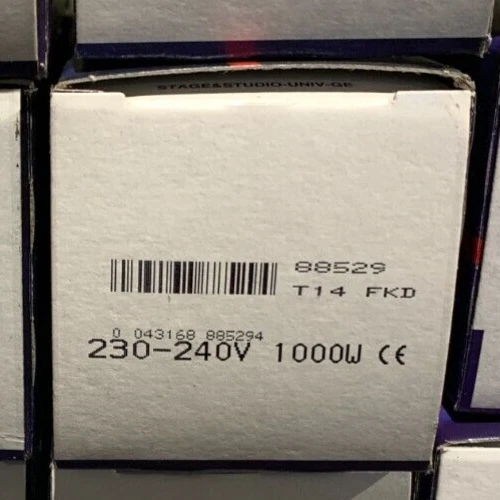GE T14 FKD Lamp Stage & Theatre Lighting Bulb T14 1000W 240V P28s Bulb 88529 - Image 2 of 2