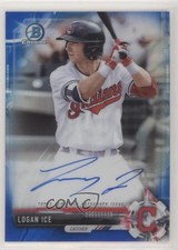 2017 Bowman Chrome Prospect Blue Refractor 81/150 Logan Ice #CPA-LI Auto 00c9